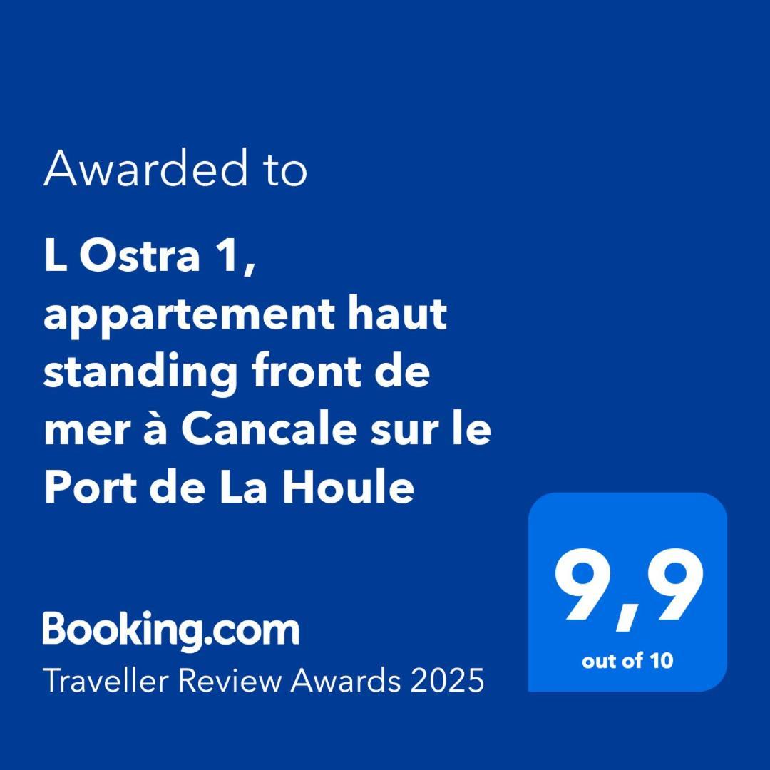 L Ostra 1, Appartement Haut Standing Front De Mer A Cancale Sur Le Port De La Houle المظهر الخارجي الصورة
